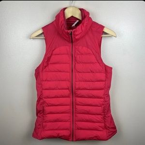 Lululemon Fluffed Up Puffer Vest Size 10 Boom Juice Pink Goose Down Quilted